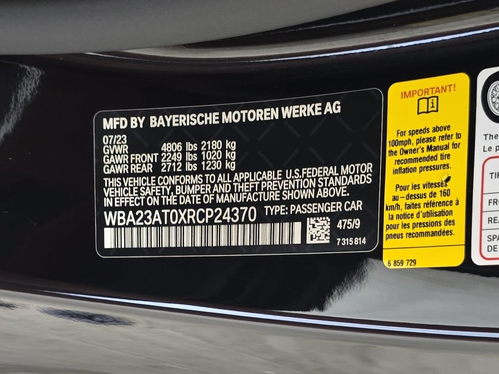 Certified Used 2024 Black Sapphire Metallic BMW 430i image 33