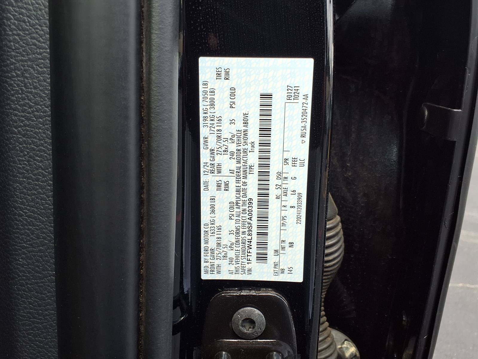 Used 2025 Black Ford Tremor image 17