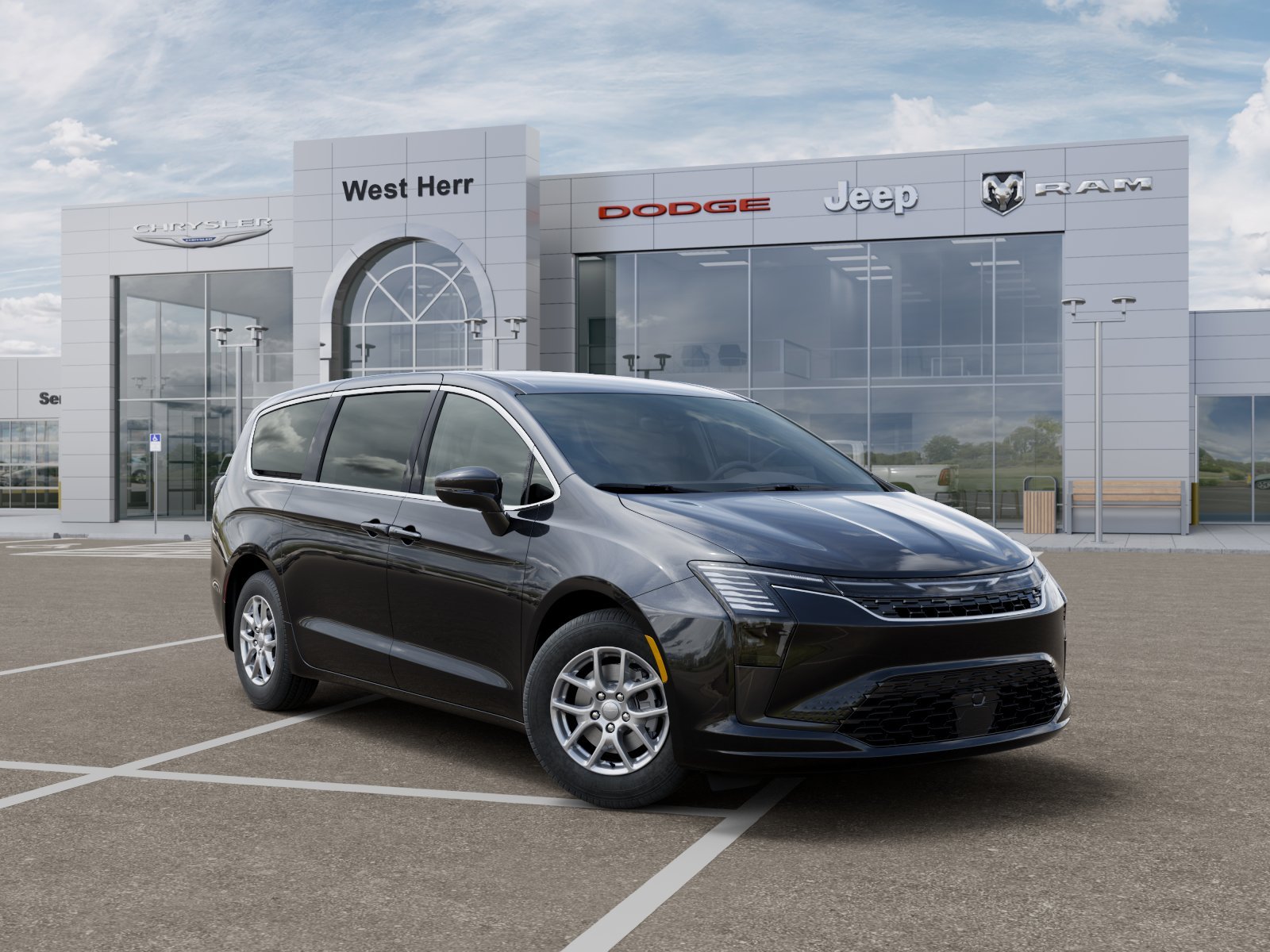 New 2027 Diamond Black Crystal Pearl-Coat Exterior Paint Chrysler Select image 5