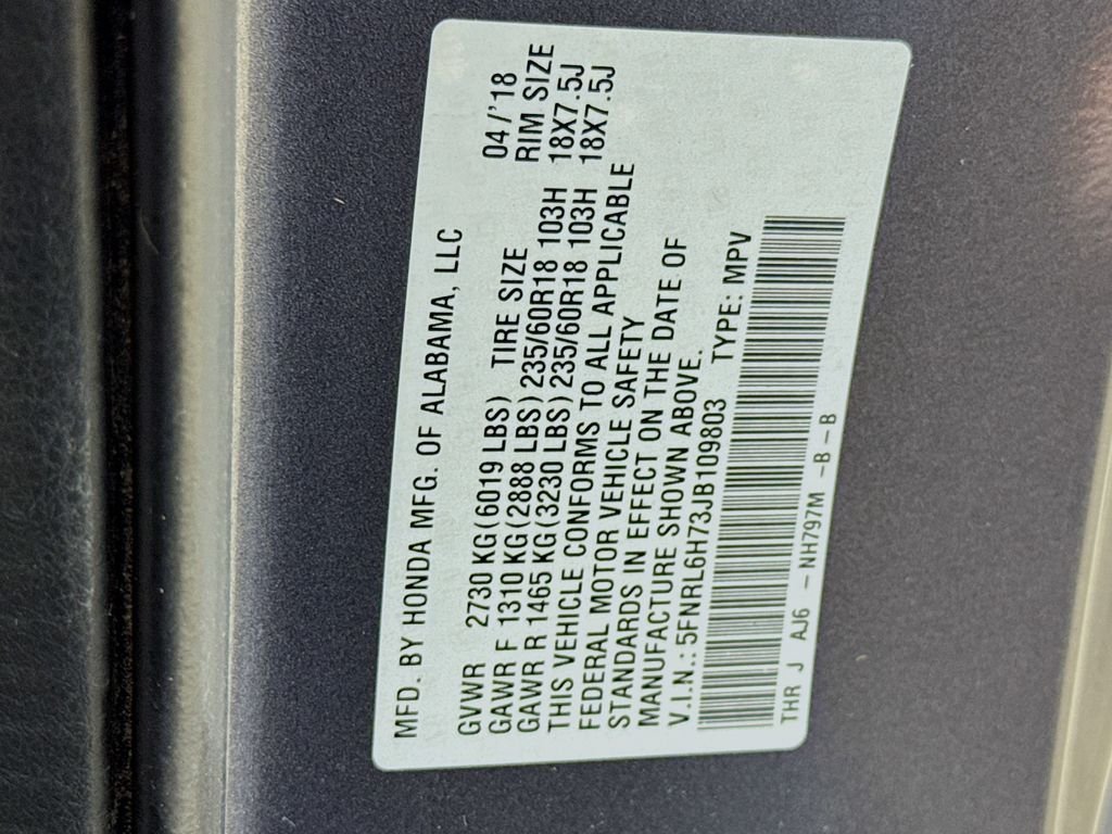 Certified Used 2018 Modern Steel Metallic Honda EX-L image 47