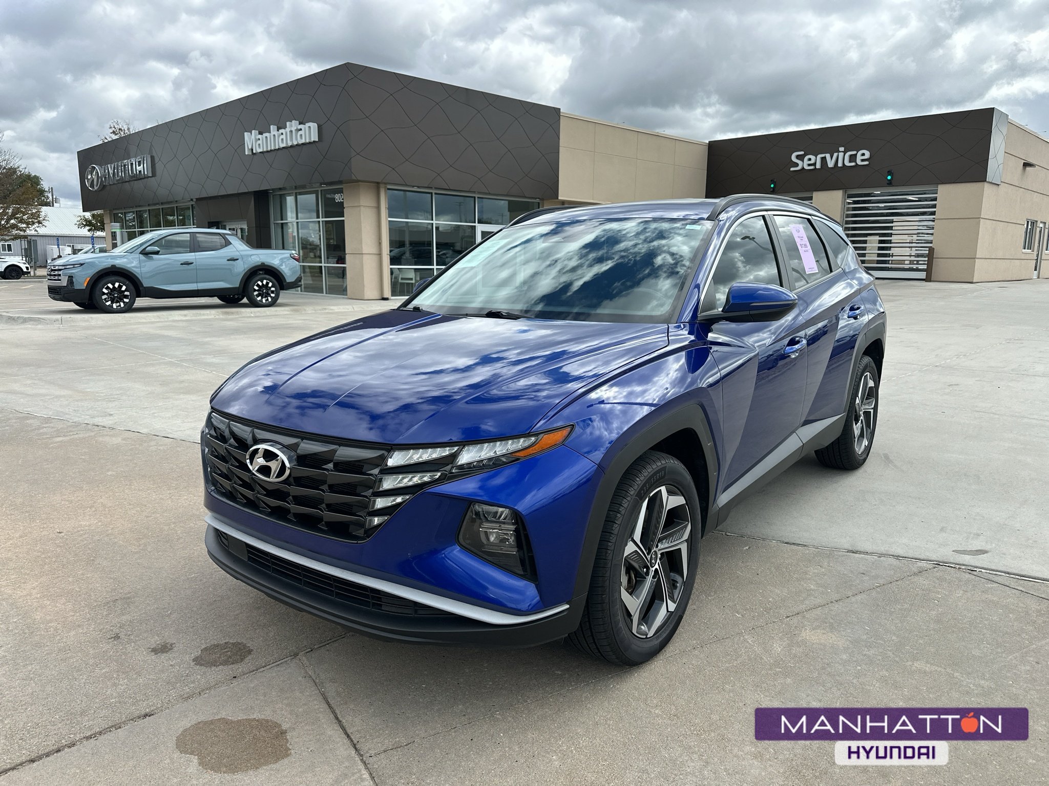 Used 2022 Intense Blue Hyundai SEL image 1