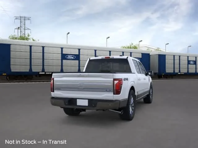 New 2026 Star White Metallic Tri-Coat/Marsh Gray Ford King Ranch image 8