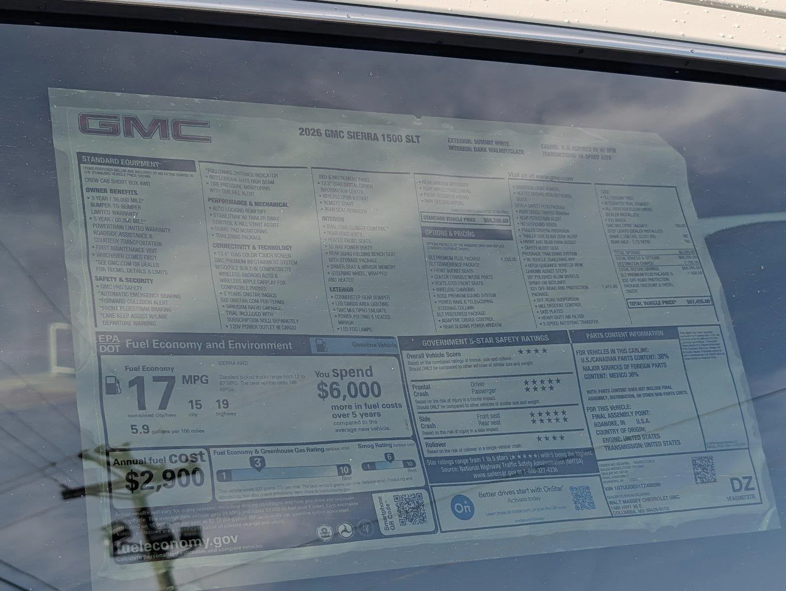New 2026 Summit White GMC SLT image 39
