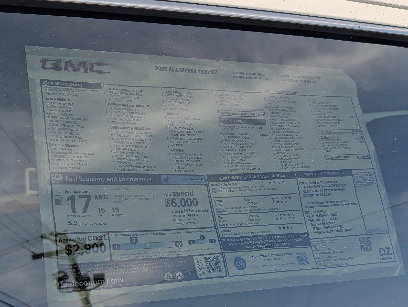 New 2026 Summit White GMC SLT image 39