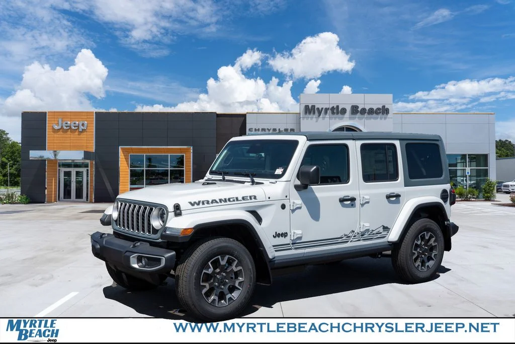 New 2026 Bright White Clear-Coat Exterior Paint Jeep Sahara image 1
