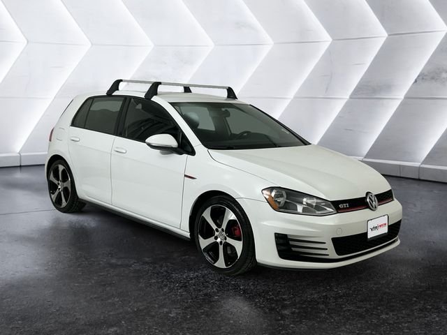 White 2017 Volkswagen Golf GTI 2.0T S 4-Door FWD Hatchback Front-Wheel Drive