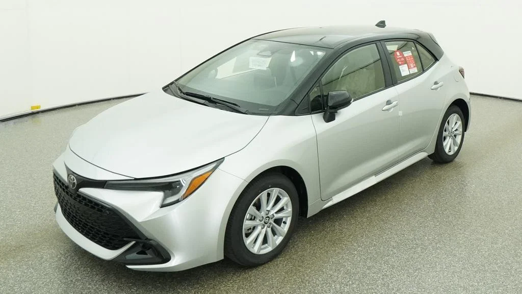 New 2027 Classic Silver Metallic with Black roof Toyota SE image 12
