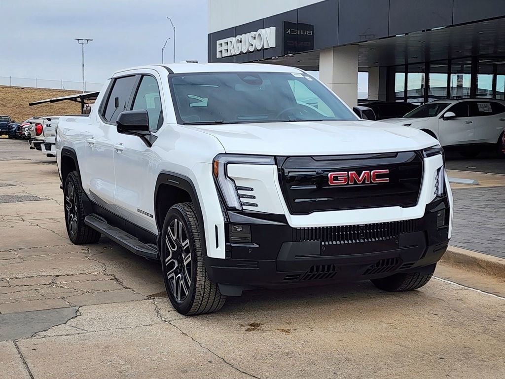 Summit White 2026 GMC Sierra EV Elevation Crew Cab (Standard Range) e4WD Pickup Truck All-Wheel Drive 1-Speed Automatic