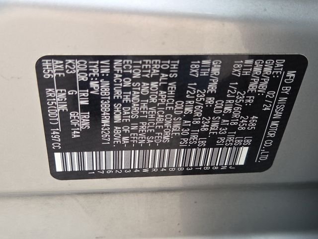 Used 2024 Brilliant Silver Metallic Nissan SV image 7