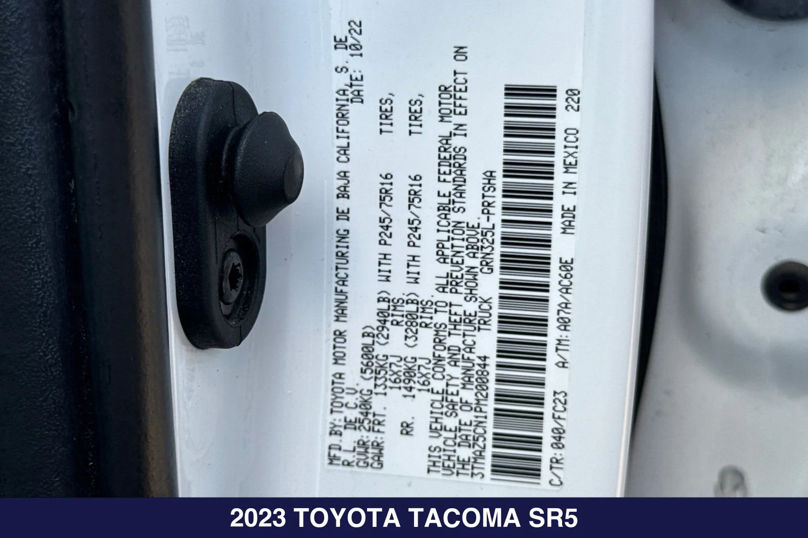 Used 2023 Ice Cap Toyota SR5 Certified Pre-Owned image 30