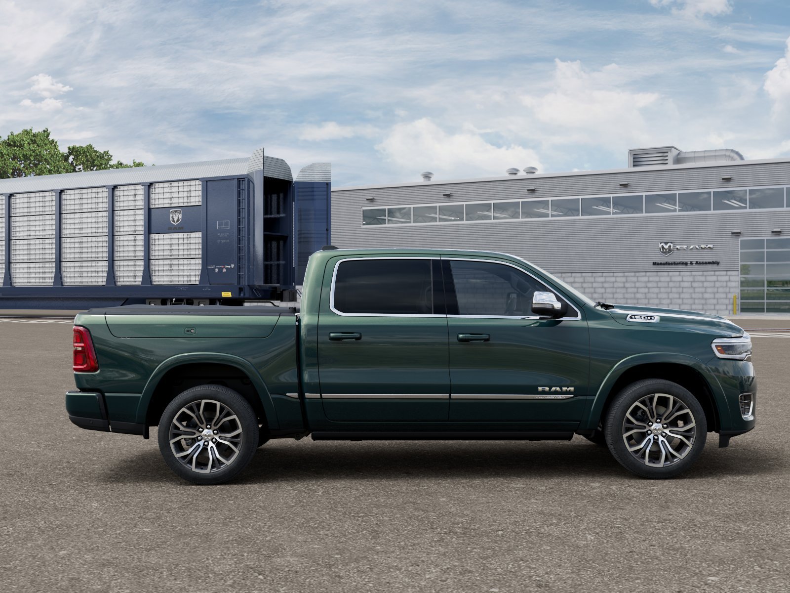 New 2026 Serrano-Green Metallic Exterior Paint RAM Tungsten image 12
