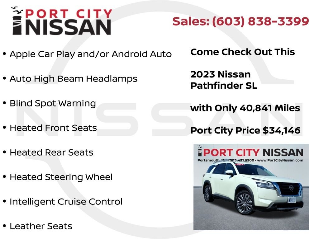 Used 2023 Pearl White Nissan SL v6 premium image 15