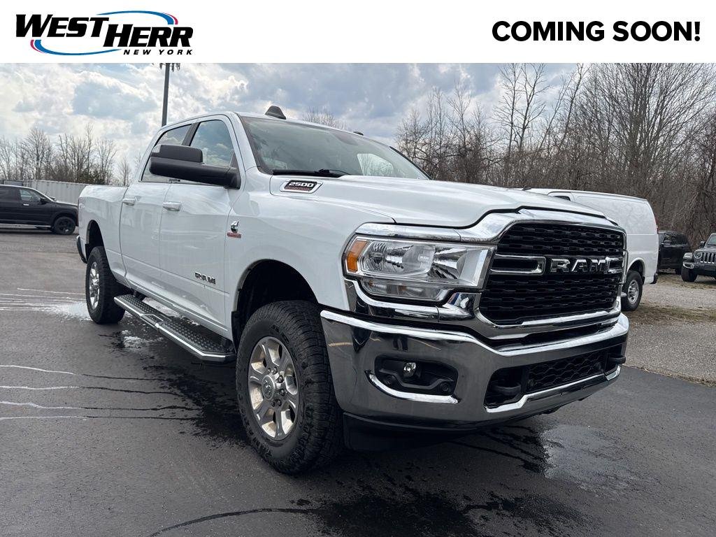 Used 2022 Bright White Clearcoat Ram Big Horn image 1