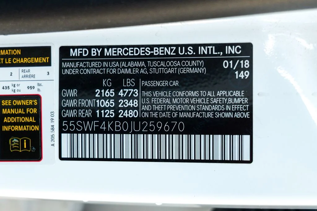 Used 2018 Polar White Mercedes-Benz C 300 image 58