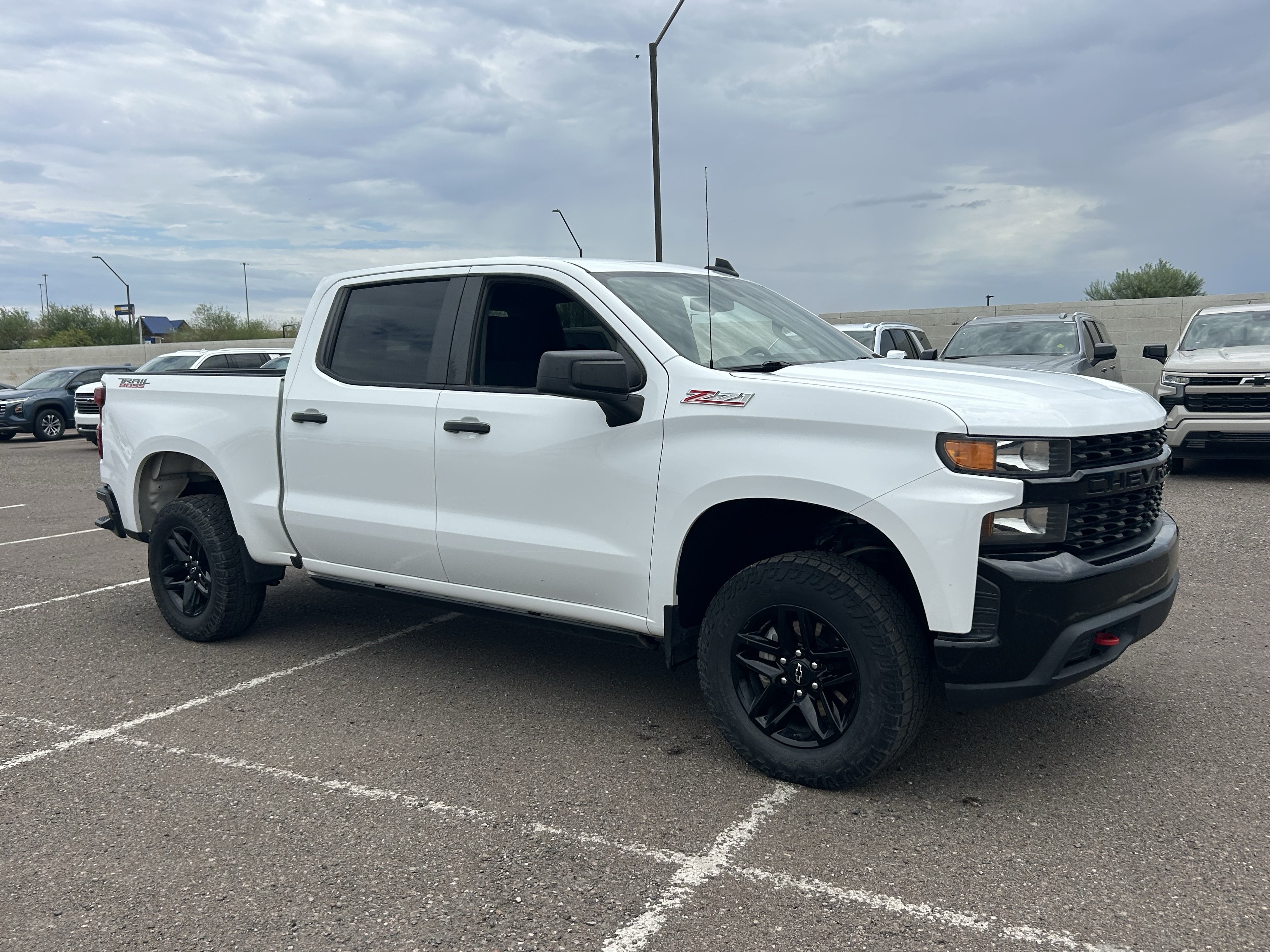 Certified Used 2021 SUMMIT WHITE Chevrolet Custom Trail Boss image 7