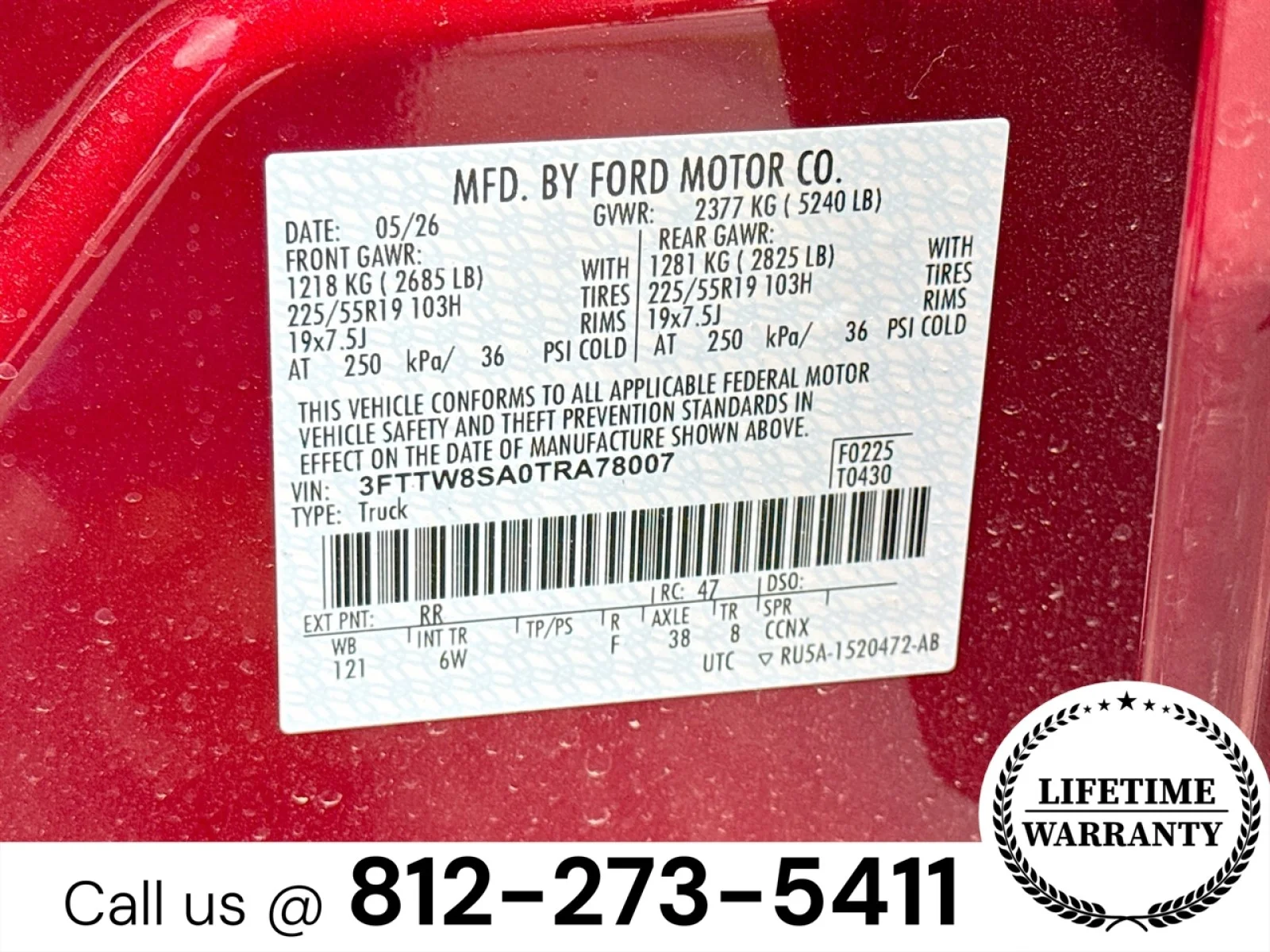 New 2026 Ruby Red Metallic Tinted Clearcoat Ford Lariat® image 32