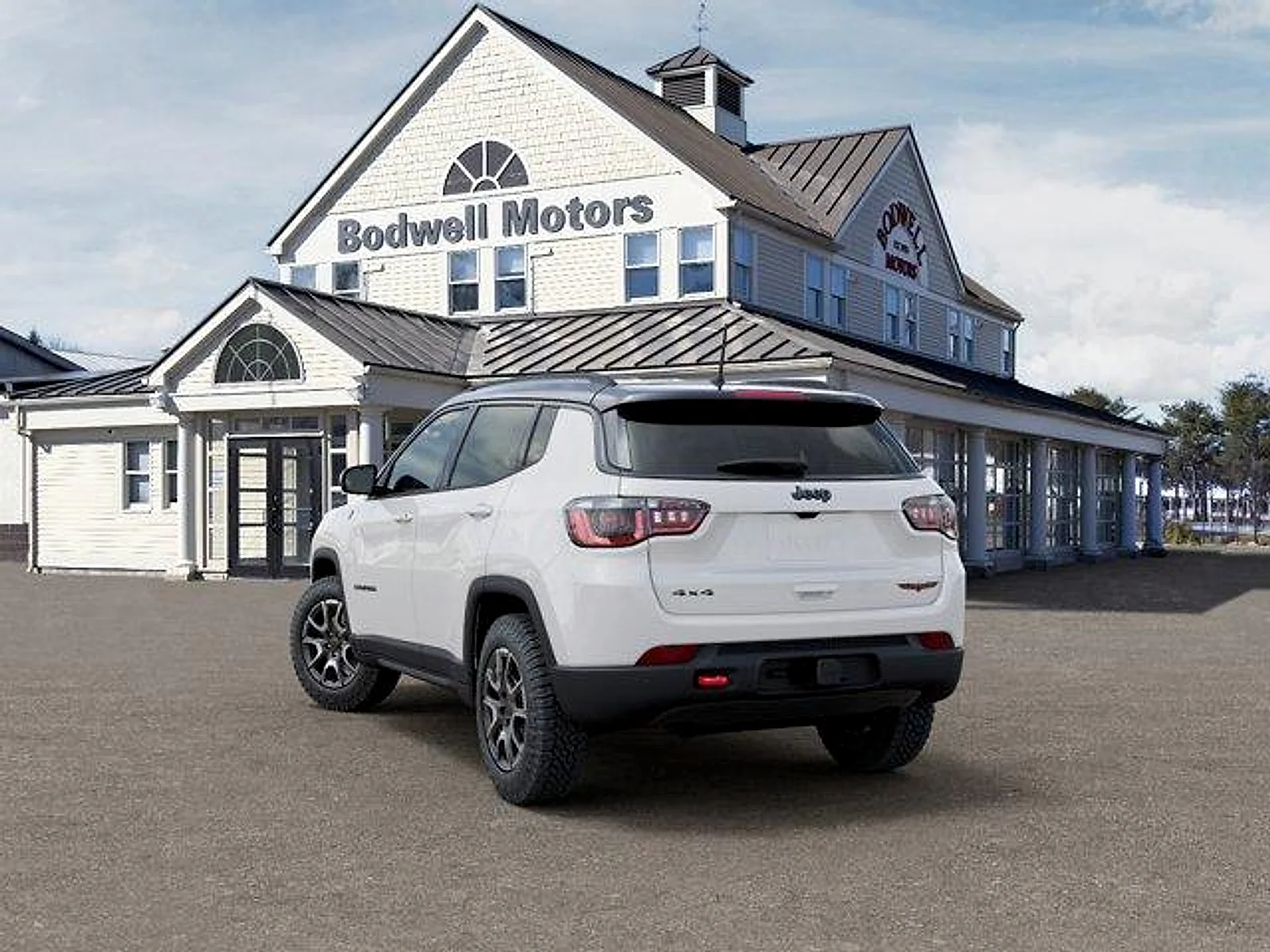 New 2026 Bright White Clear-Coat Exterior Paint Jeep Trailhawk 4x4 image 3