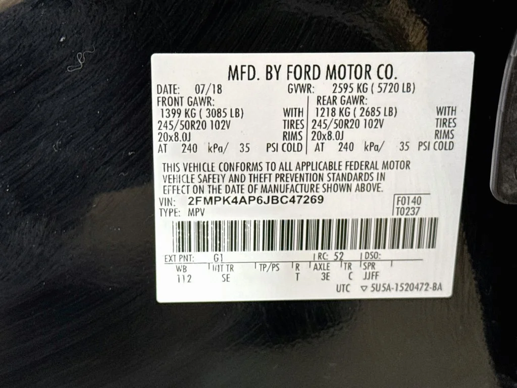 Used 2018 Black Ford Sport image 42