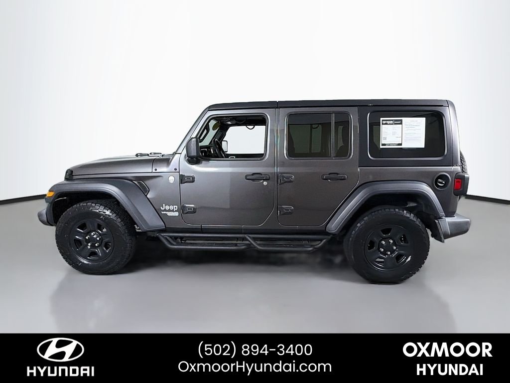 Used 2018 Granite Crystal Metallic Clearcoat Jeep Sport image 4