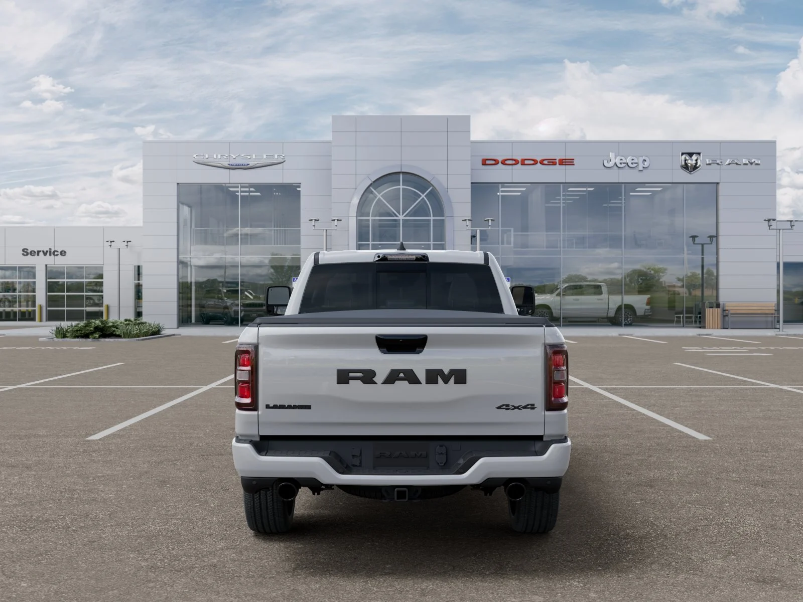 New 2026 Bright White Clear-Coat Exterior Paint RAM Laramie image 34