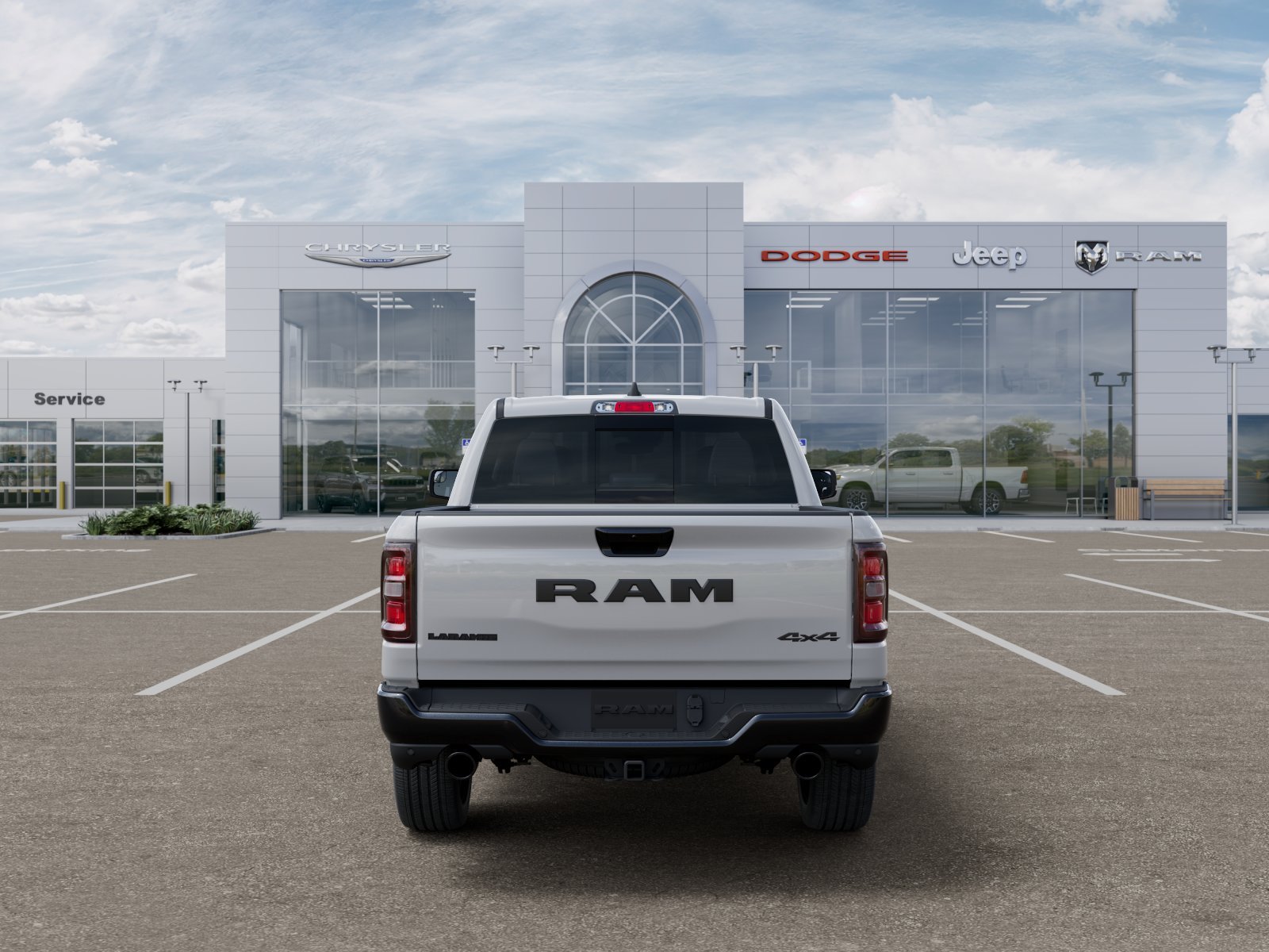 New 2026 Bright White Clear-Coat Exterior Paint RAM Laramie image 39