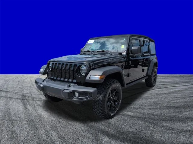 Certified Used 2022 Black Clearcoat Jeep Unlimited Willys image 8