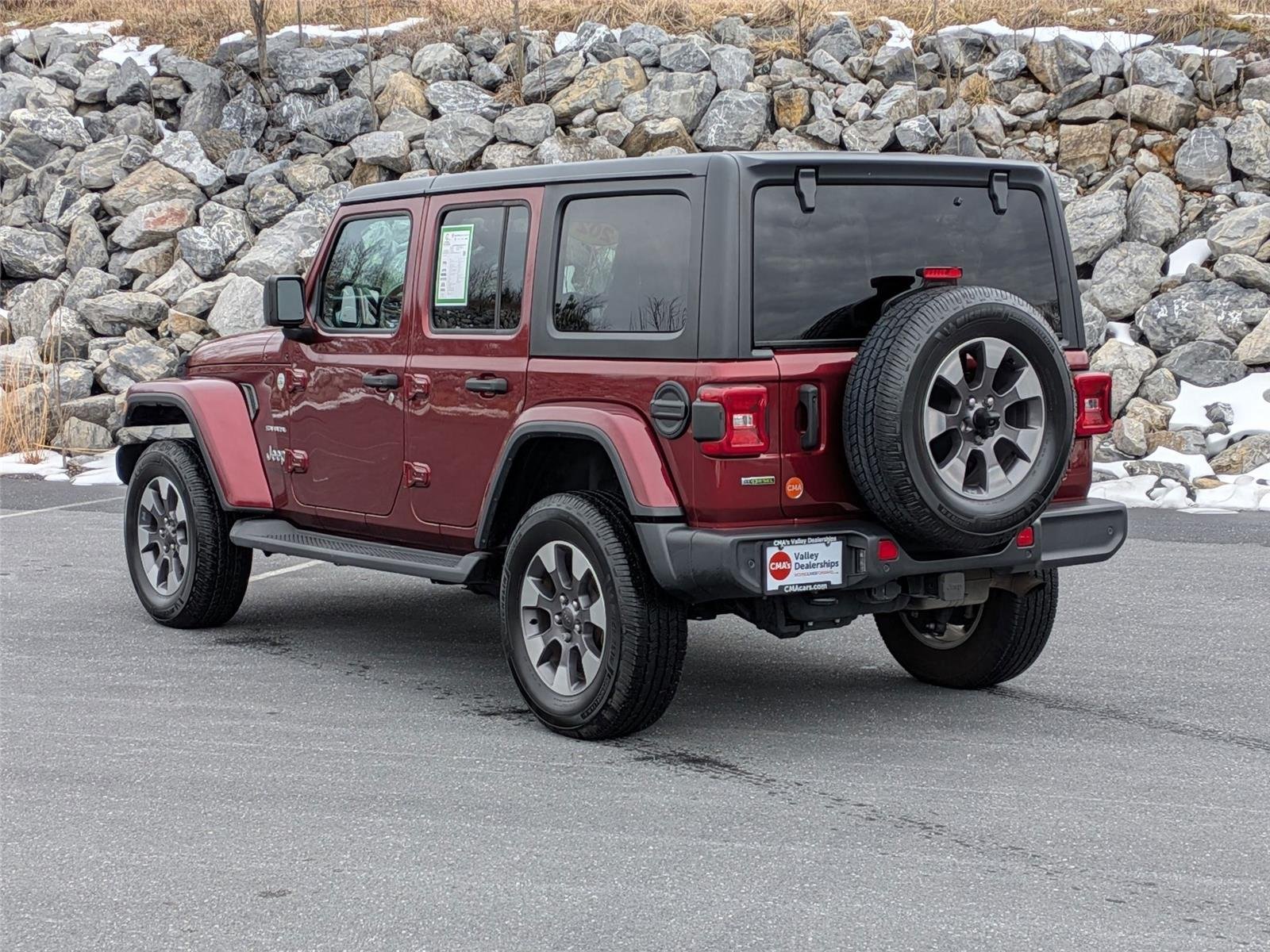 Used 2021 Snazzberry Pearlcoat Jeep Unlimited Sahara image 7