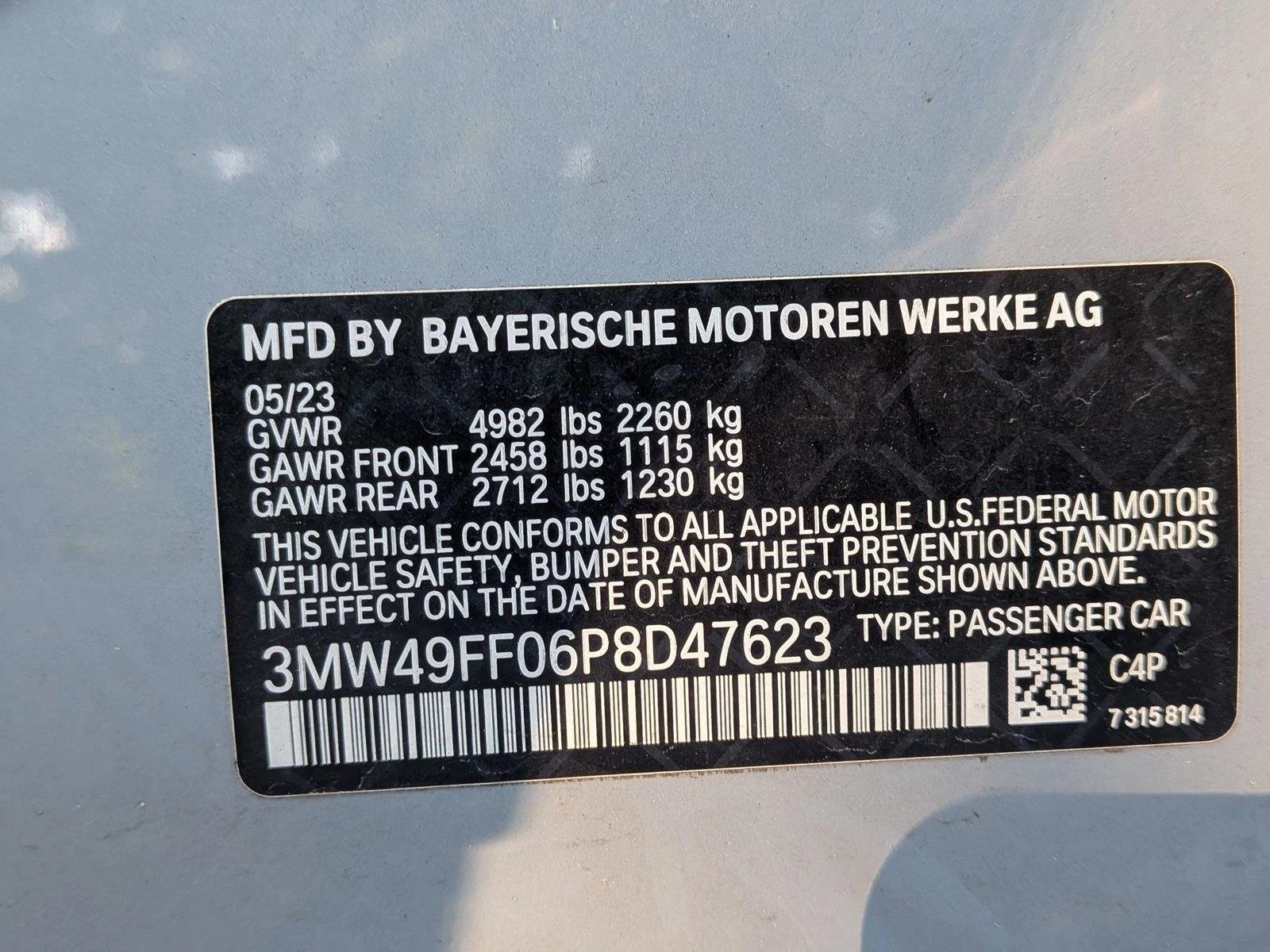 Used 2023 Brooklyn Grey Metallic BMW M340i xDrive image 15