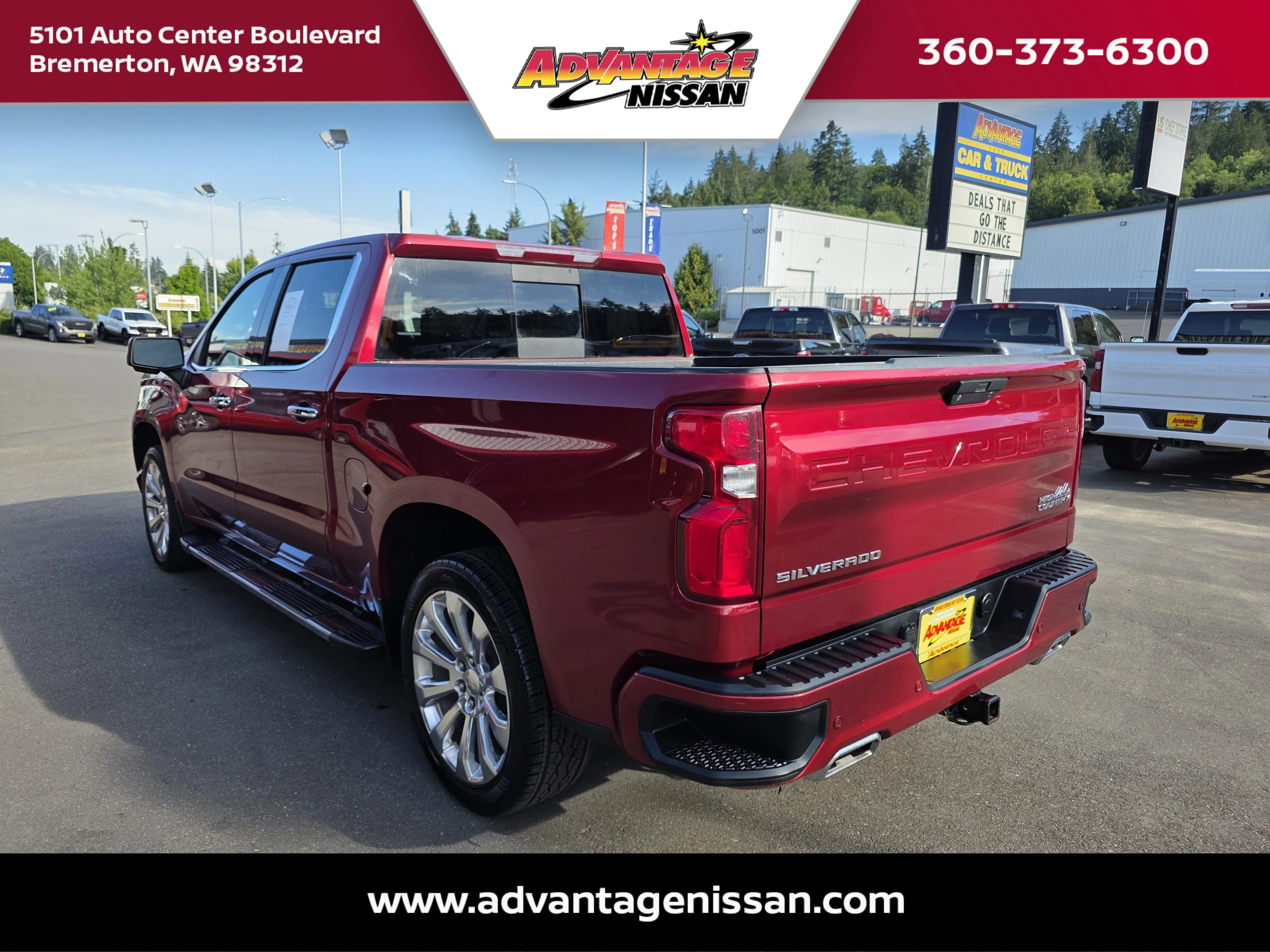 Used 2020 Cajun Red Tintcoat Chevrolet High Country image 3