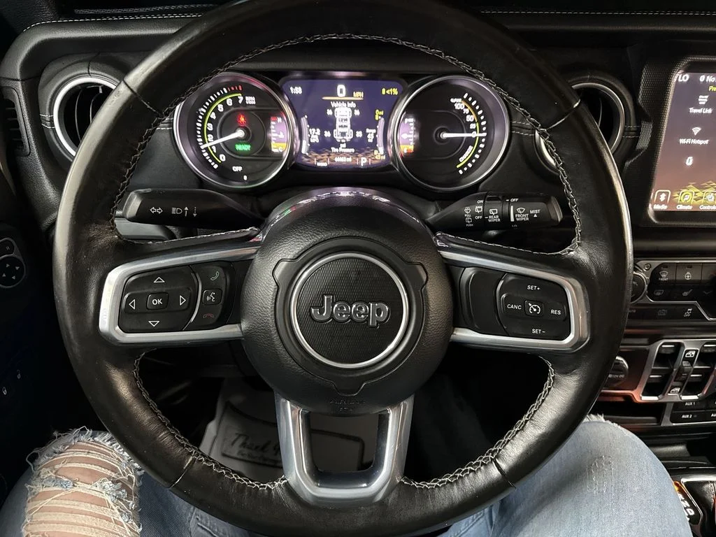 Used 2023 Gray Clearcoat Jeep Sahara 4xe image 19