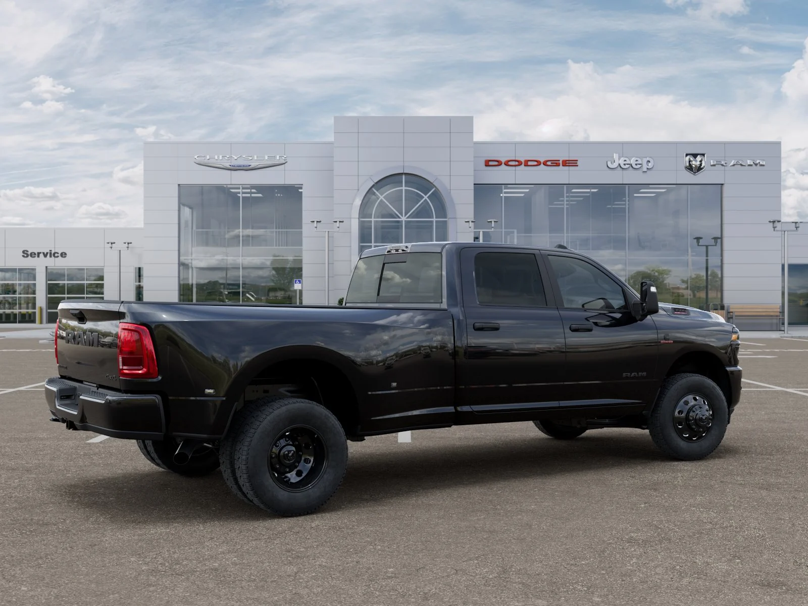 New 2026 Diamond Black Crystal Pearl-Coat Exterior Paint RAM Big Horn image 61