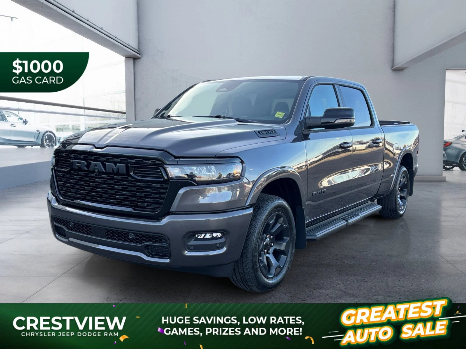 New 2027 Granite Crystal Metallic Ram Big Horn image 1