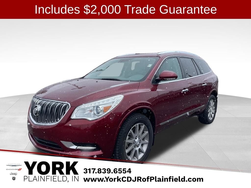 Red 2017 Buick Enclave Leather FWD SUV / Crossover Front-Wheel Drive 6-Speed Automatic
