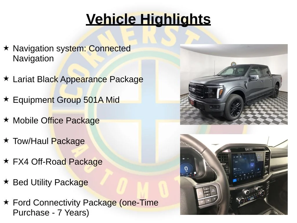 New 2026 Carbonized Gray Metallic Ford Lariat® image 2