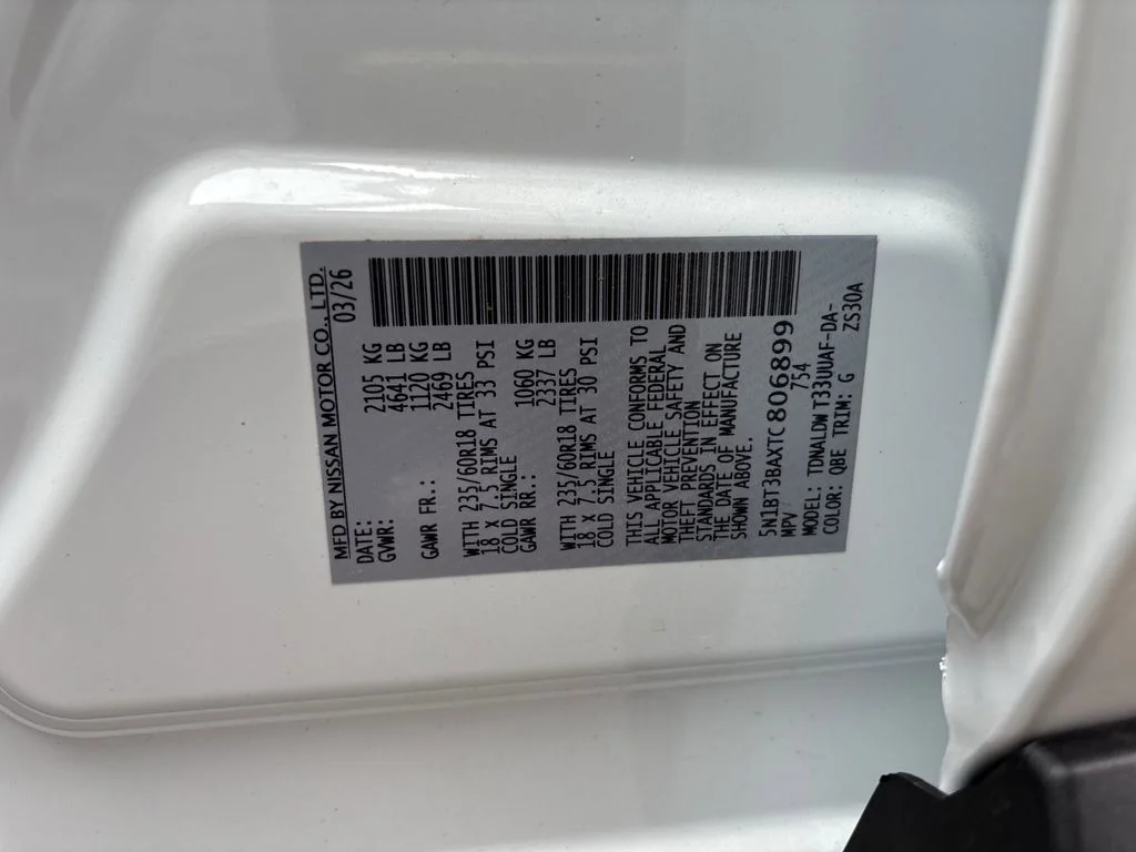New 2026 Everest White Pearl TriCoat Nissan SV image 22