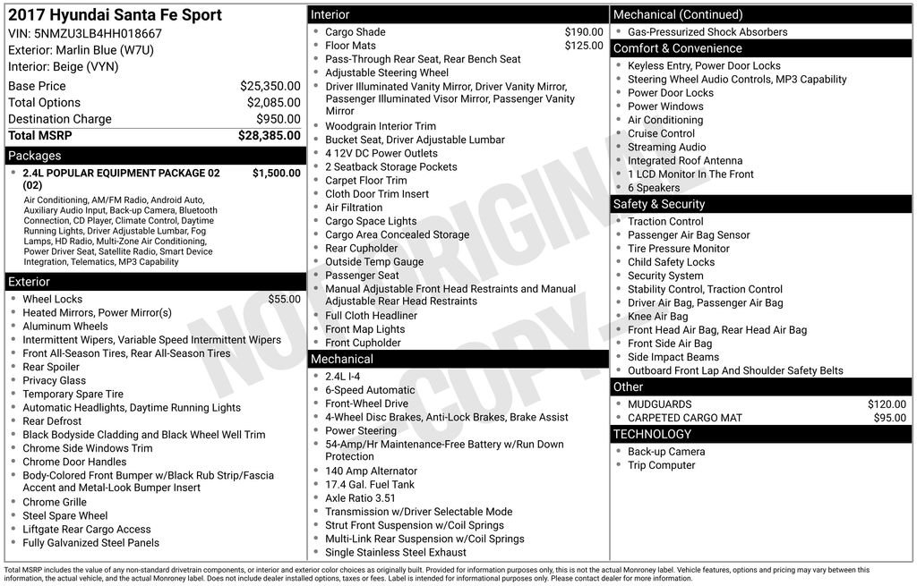 2017 Hyundai Santa Fe Sport