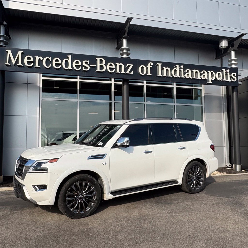 Used 2021 Aspen White Tricoat Nissan Platinum image 1