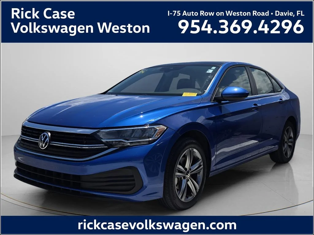 Certified Used 2023 Blue Volkswagen 1.5T SE image 1