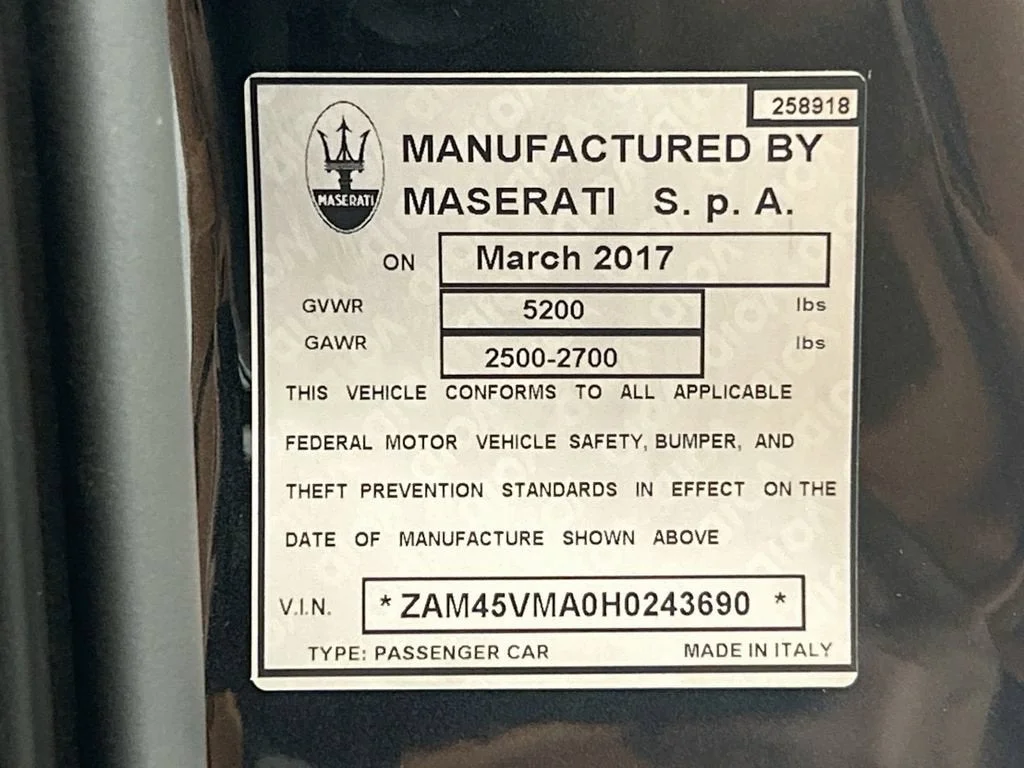 Used 2017 Grigio Granito Metallic Maserati Sport image 38