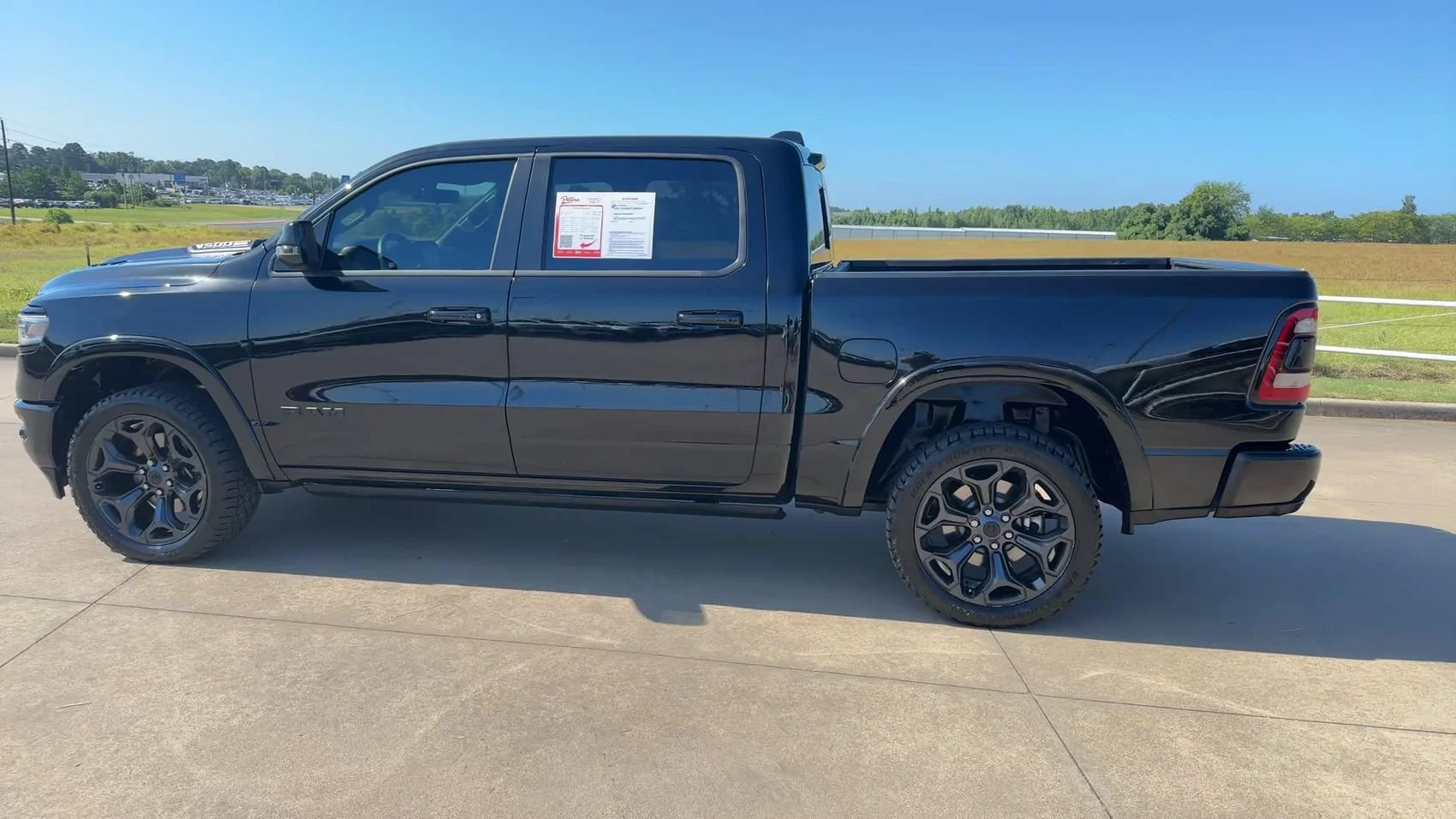 Used 2023 Diamond Black Crystal Pearlcoat Ram Limited image 6