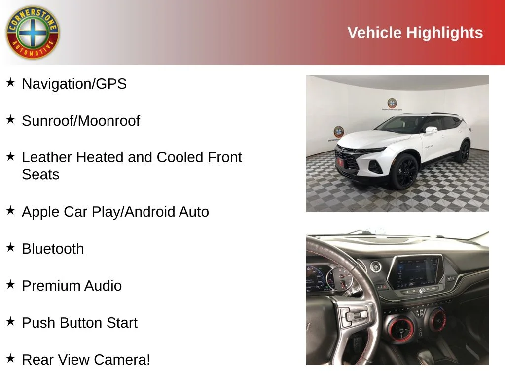 Used 2021 Chevrolet Blazer RS with VIN 3GNKBKRS0MS576521 for sale in Elk River, Minnesota