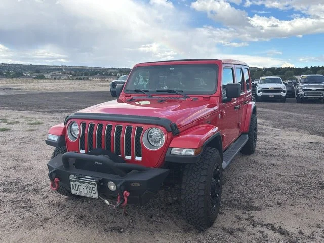 Used 2018 Red Jeep Unlimited Sahara image 2
