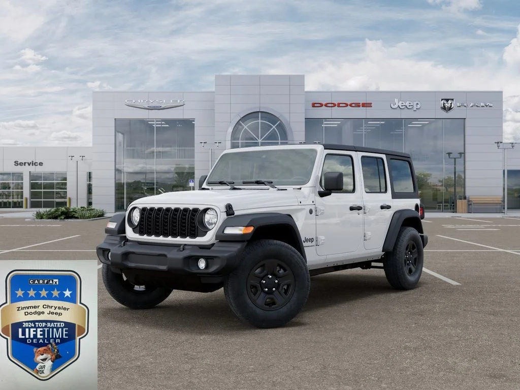 New 2026 Bright White Clear-Coat Exterior Paint Jeep Sport image 1