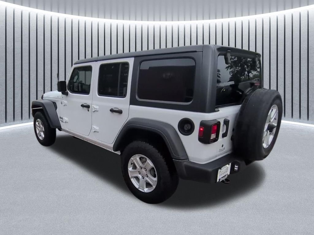 Used 2020 White Jeep Unlimited Sport S image 7