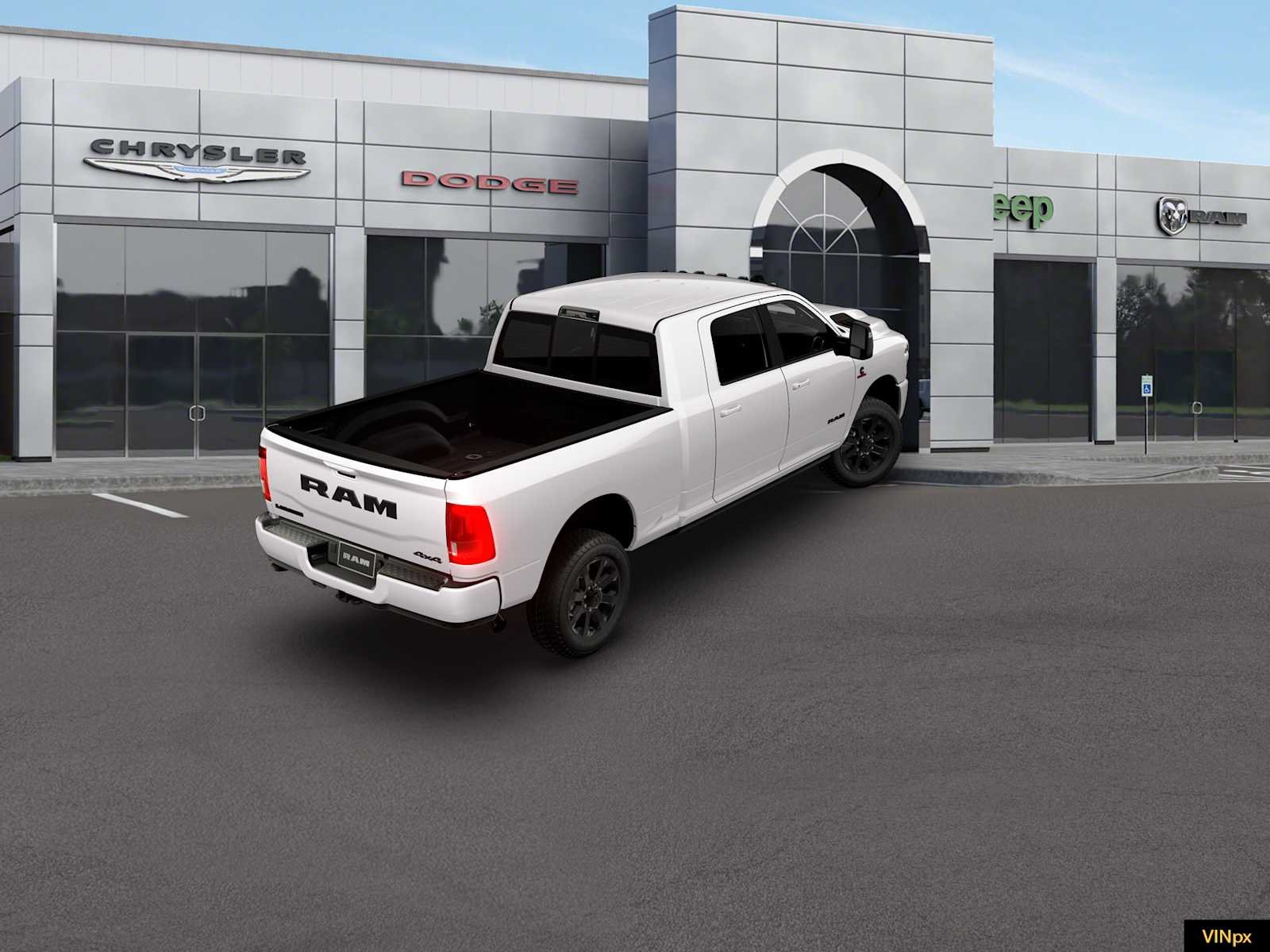 New 2026 Bright White Clear-Coat Exterior Paint RAM Laramie image 6