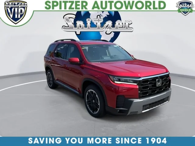 New 2026 Radiant Red Metallic II Honda AWD Touring Blackout image 2