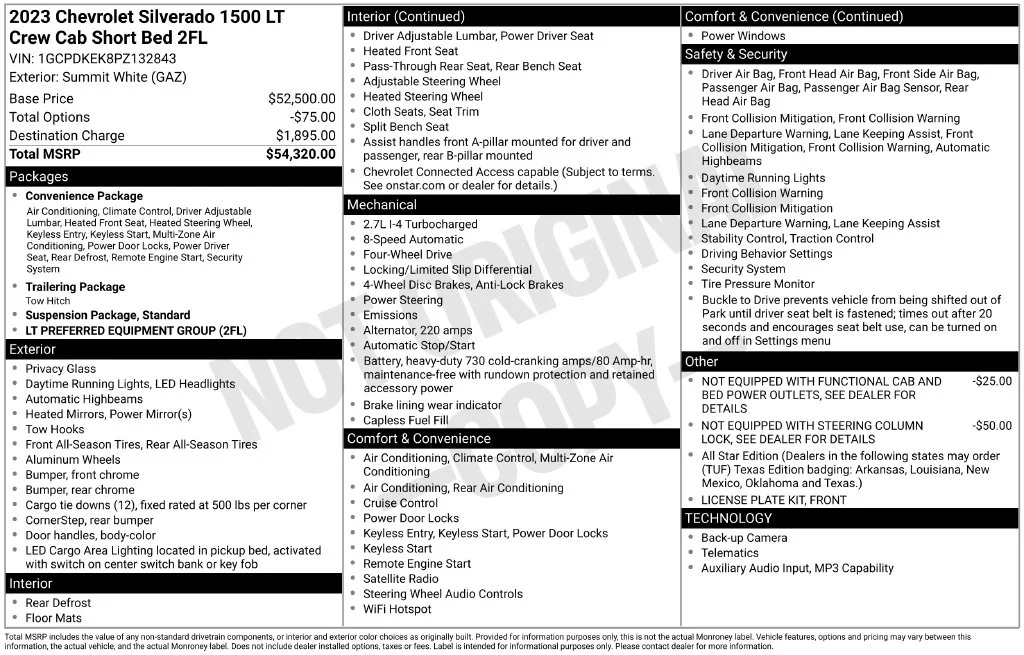 Used 2023 White Chevrolet LT image 18