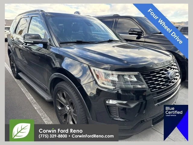 Used 2018 Shadow Black Ford Sport image 1