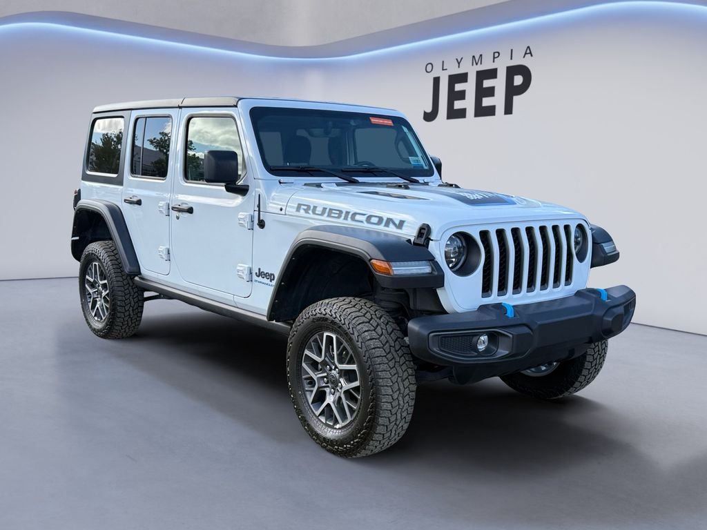 Used 2023 White Jeep Rubicon 4xe image 5