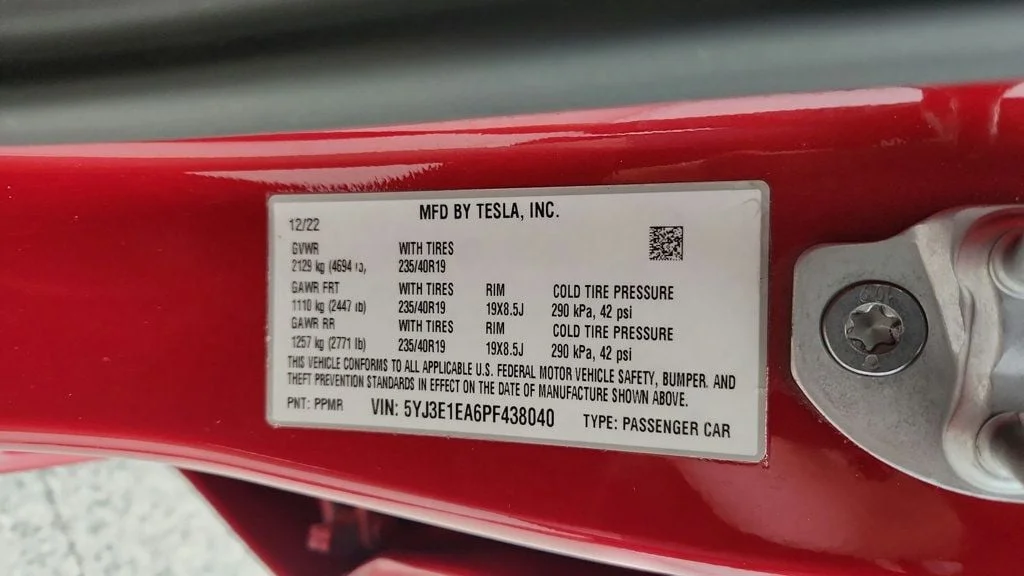 Used 2023 Red Multi-Coat Tesla RWD w/ 19